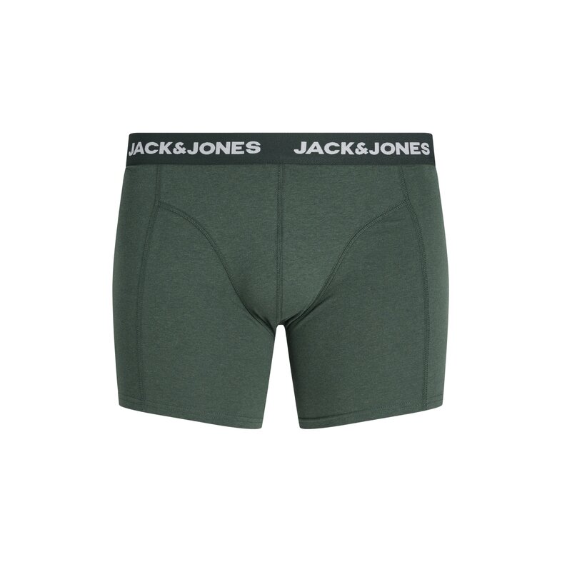 Jack & Jones Jack & Jones Heren Plus Size Boxershorts Trunks JACFAX 3-Pack Effen Groen Melange