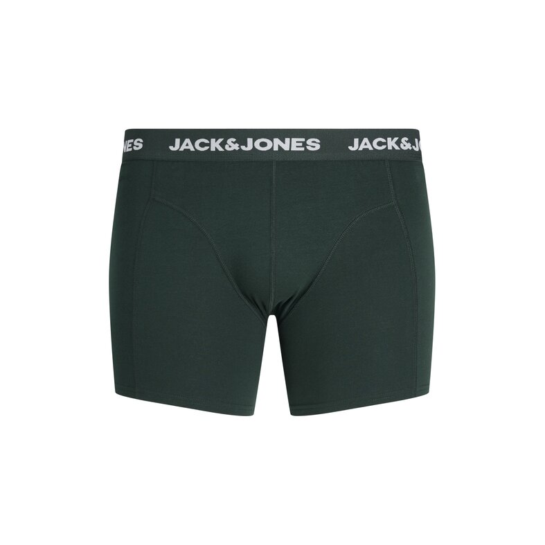 Jack & Jones Jack & Jones Heren Plus Size Boxershorts Trunks JACFAX 3-Pack Effen Groen Melange