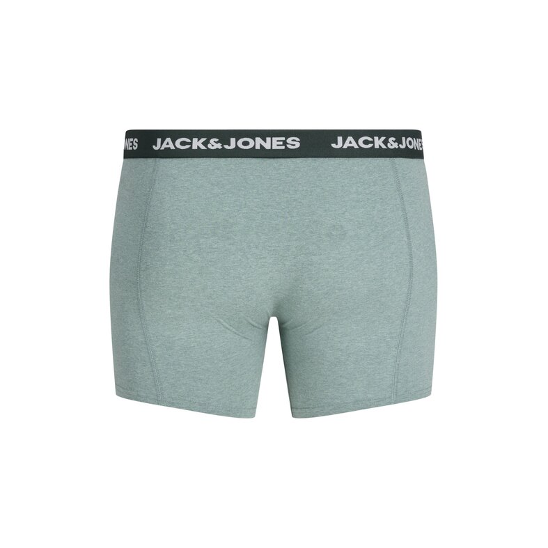Jack & Jones Jack & Jones Heren Plus Size Boxershorts Trunks JACFAX 3-Pack Effen Groen Melange