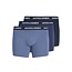 Jack & Jones Jack & Jones Heren Plus Size Boxershorts Trunks JACFAX 3-Pack Effen Blauw Melange