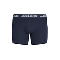 Jack & Jones Jack & Jones Heren Plus Size Boxershorts Trunks JACFAX 3-Pack Effen Blauw Melange