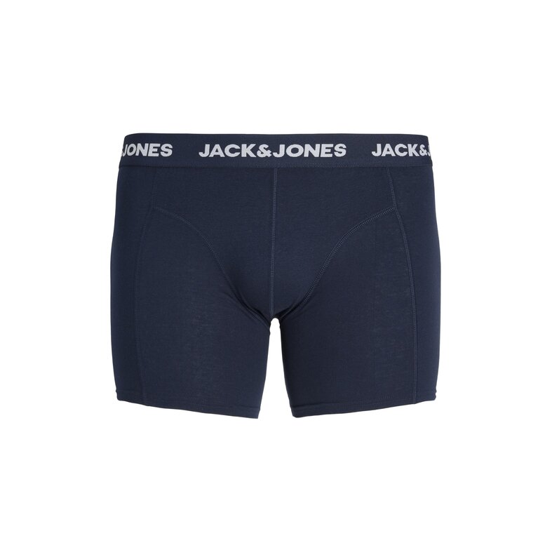 Jack & Jones Jack & Jones Heren Plus Size Boxershorts Trunks JACFAX 3-Pack Effen Blauw Melange