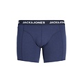 Jack & Jones Jack & Jones Heren Plus Size Boxershorts Trunks JACFAX 3-Pack Effen Blauw Melange