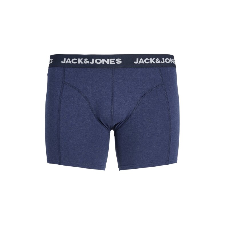 Jack & Jones Jack & Jones Heren Plus Size Boxershorts Trunks JACFAX 3-Pack Effen Blauw Melange