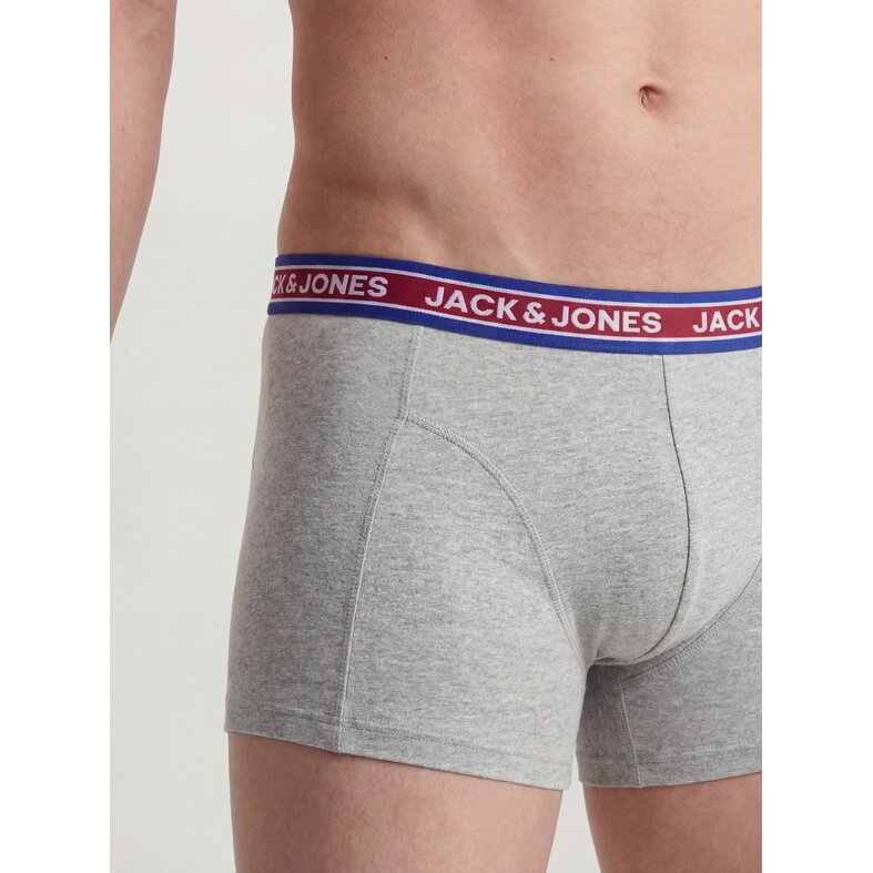 Jack & Jones Jack & Jones Heren Boxershorts Trunks JACOLIVER 5-Pack Effen Multicolor