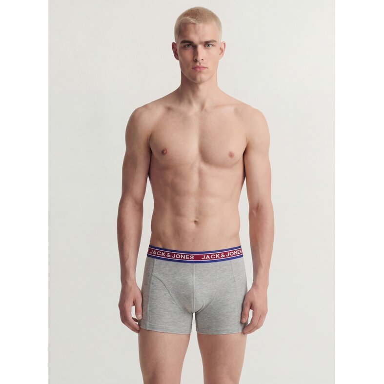 Jack & Jones Jack & Jones Heren Boxershorts Trunks JACOLIVER 5-Pack Effen Multicolor