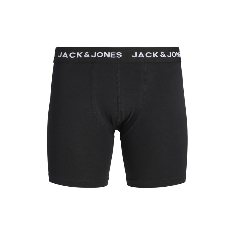 Jack & Jones Jack & Jones Heren Plus Size Boxershorts Lange Pijp JACCARL Boxer Briefs 3-Pack Effen Blauw/Zwart