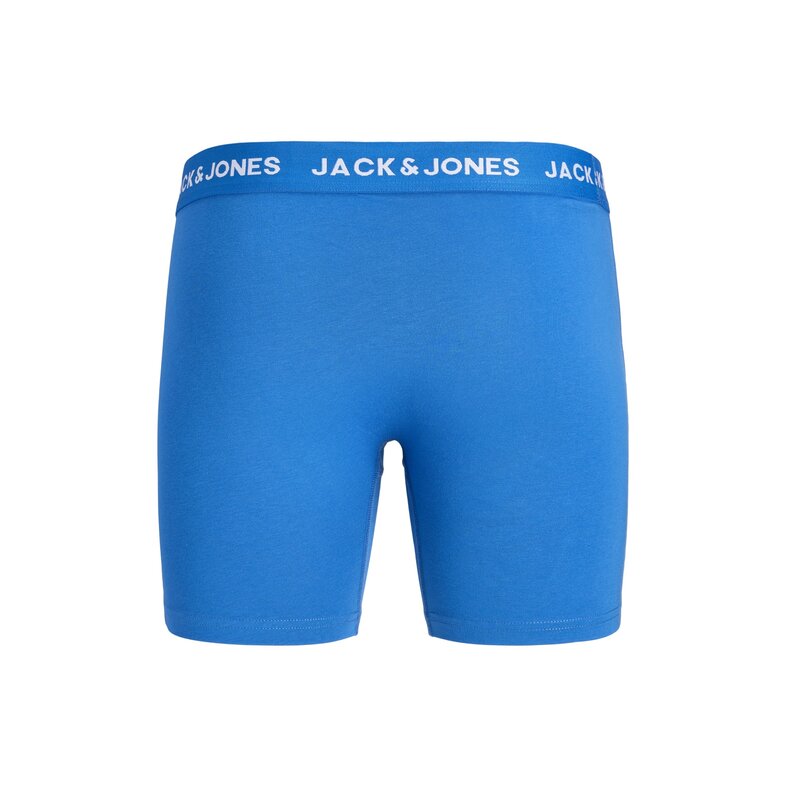 Jack & Jones Jack & Jones Heren Plus Size Boxershorts Lange Pijp JACCARL Boxer Briefs 3-Pack Effen Blauw/Zwart