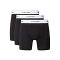 Calvin Klein Calvin Klein Heren Boxershorts Met Lange Pijp Boxer Briefs 3-Pack Effen Zwart