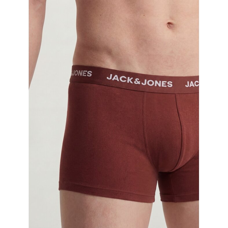 Jack & Jones Jack & Jones Heren Boxershorts Trunks JACHUEY 5-Pack Effen Multicolor