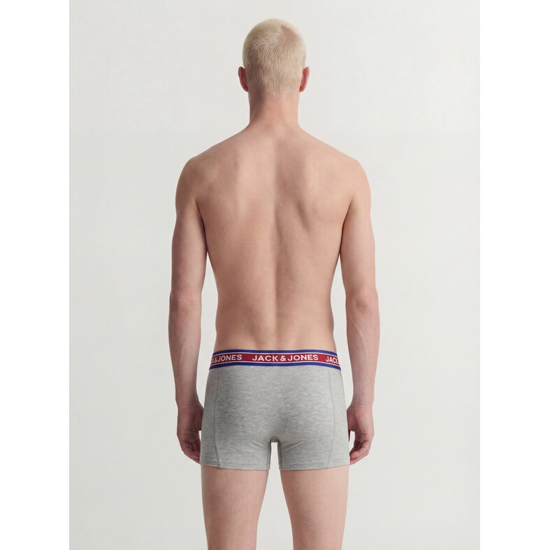 Jack & Jones Jack & Jones Heren Boxershorts Trunks JACOLIVER 5-Pack Effen Multicolor