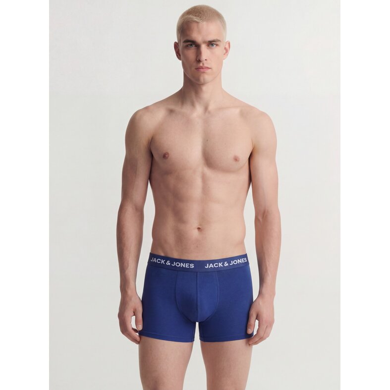 Jack & Jones Jack & Jones Heren Boxershorts Trunks JACHUEY 5-Pack Effen Multicolor