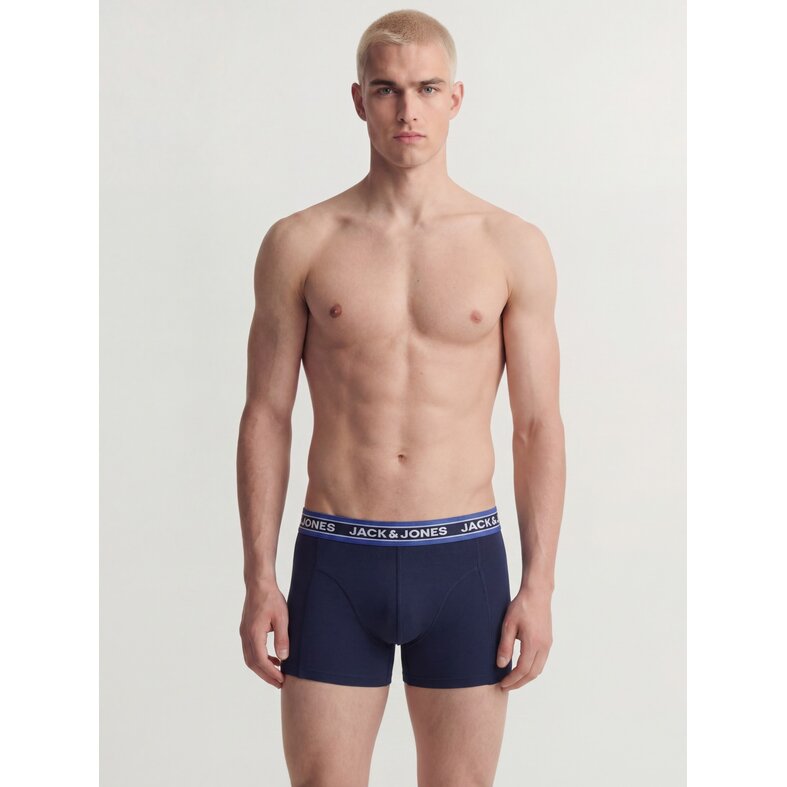 Jack & Jones Jack & Jones Heren Boxershorts Trunks JACOLIVER 5-Pack Effen Multicolor