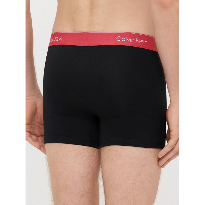 Calvin Klein Calvin Klein Heren Boxershorts Trunks ICON Cotton Stretch 3-Pack Effen Zwart