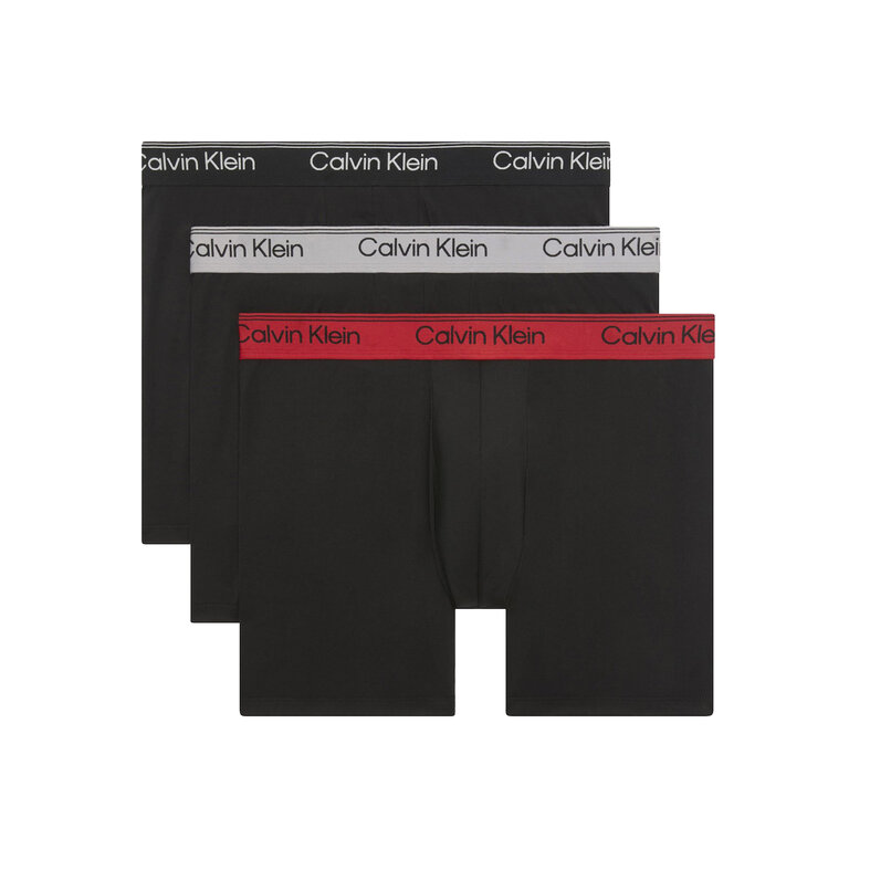 Calvin Klein Calvin Klein Heren Boxershorts Trunks ICON Cotton Stretch 3-Pack Effen Zwart