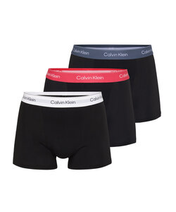 Calvin Klein Men's Boxer Shorts Trunks ICON Cotton Stretch 3-Pack Solid Black