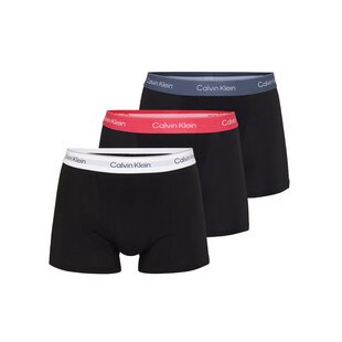 Calvin Klein Men's Boxer Shorts Trunks ICON Cotton Stretch 3-Pack Solid Black