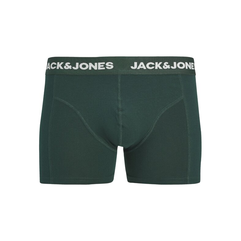 Jack & Jones Jack & Jones Heren Boxershorts Trunks JACFAX 3-Pack Effen Groen Melange
