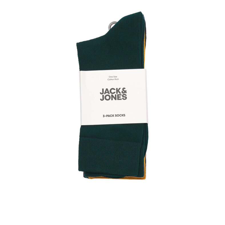Jack & Jones Jack & Jones Heren Sokken JACASHER 3-Pack Effen Oranje/Groen/Grijs