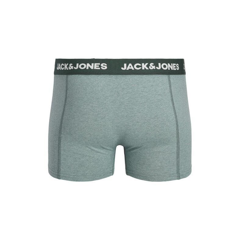 Jack & Jones Jack & Jones Heren Boxershorts Trunks JACFAX 3-Pack Effen Groen Melange