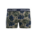 Jack & Jones Jack & Jones Heren Boxershorts Trunks JACHENDO 3-Pack Blauw/Groen Bladeren Print