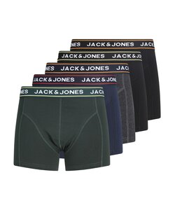 Jack & Jones Men's Boxer Shorts Trunks JACMAX 5-Pack Solids Multicolor