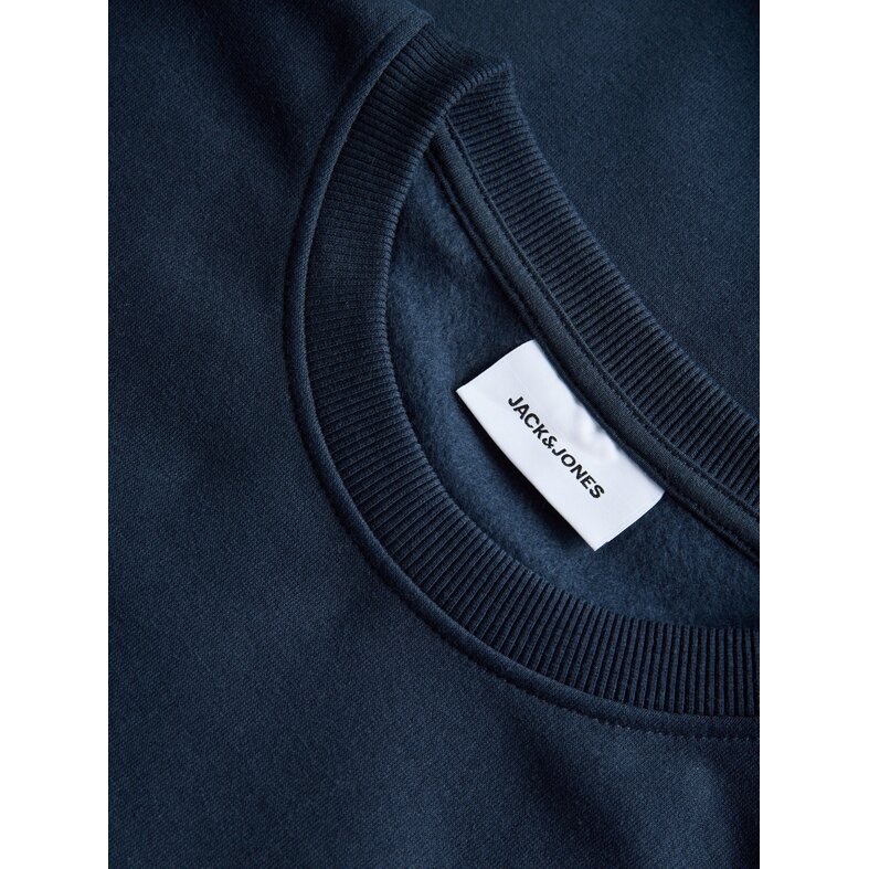 Jack & Jones Jack & Jones Men's JJBUSTER Sweatshirt with Logo Print Dark Blue
