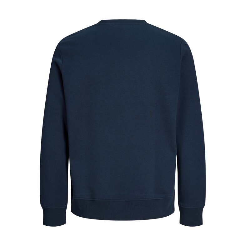 Jack & Jones Jack & Jones Men's JJBUSTER Sweatshirt with Logo Print Dark Blue