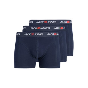 Jack & Jones Heren Plus Size Boxershorts Trunks JACCORP OLD LOGO 3-Pack Effen Donkerblauw