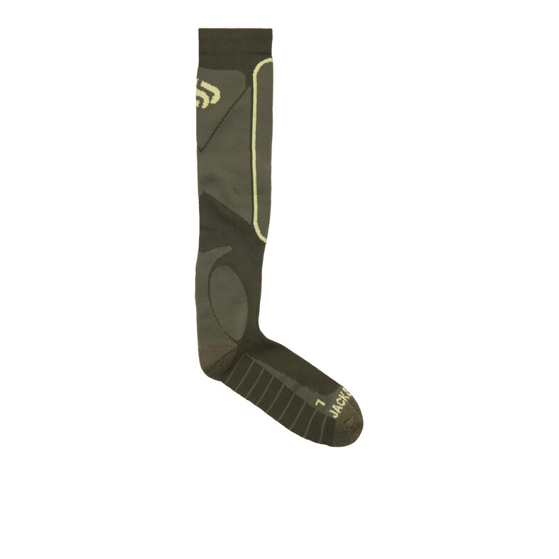 Jack & Jones Jack & Jones Heren Skisokken JACSKI 2-Pack Donkergroen/Zwart