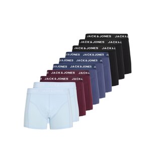 Jack & Jones Heren Boxershorts Trunks JACJOTA 10-Pack Effen Multicolor