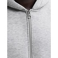 Jack & Jones Jack & Jones Men's Zip-Up Hoodie JCOLEGACY Solid Gray