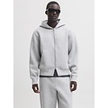 Jack & Jones Jack & Jones Men's Zip-Up Hoodie JCOLEGACY Solid Gray
