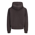 Jack & Jones Jack & Jones Heren Hoodie Met Rits JCOLEGACY Effen Donkerbruin