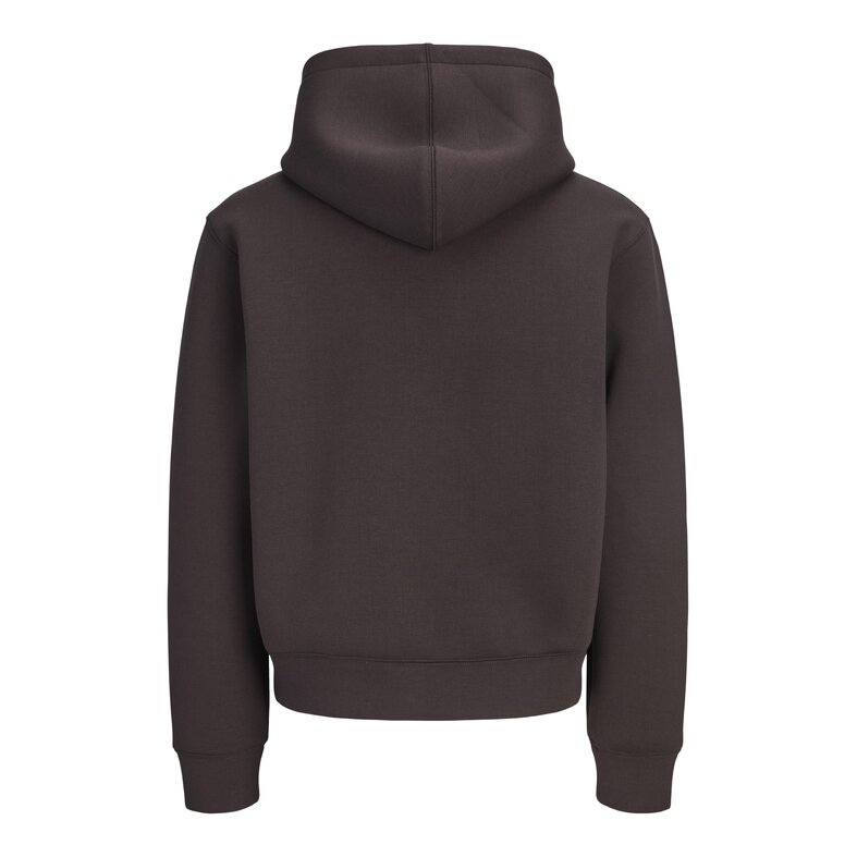 Jack & Jones Jack & Jones Heren Hoodie Met Rits JCOLEGACY Effen Donkerbruin