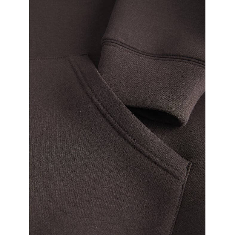 Jack & Jones Jack & Jones Heren Hoodie Met Rits JCOLEGACY Effen Donkerbruin