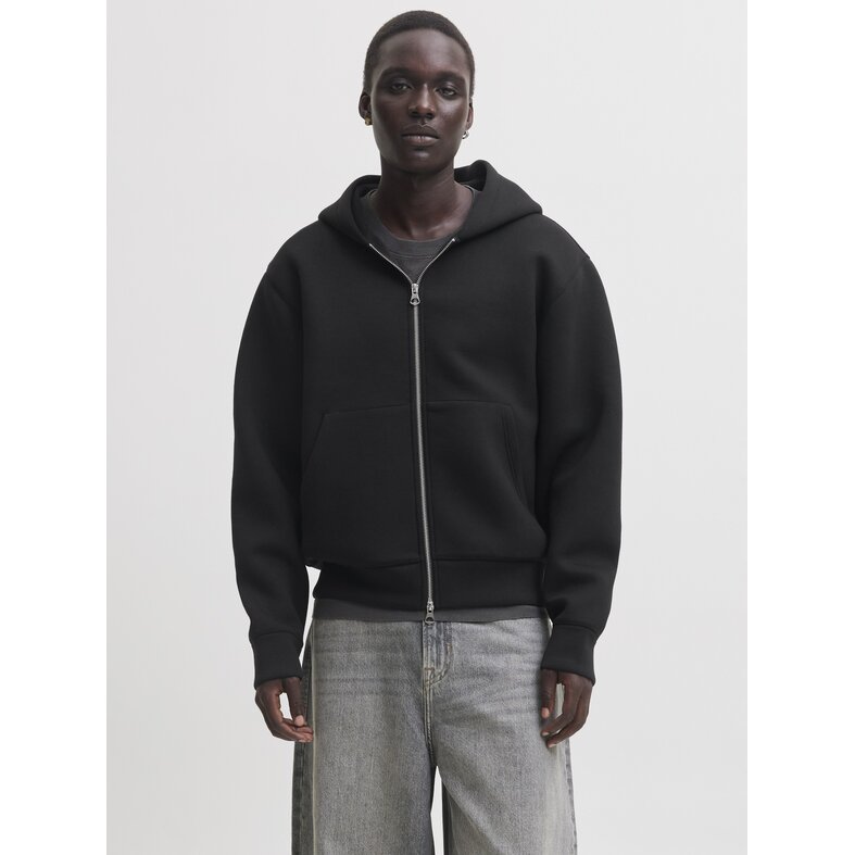 Jack & Jones Jack & Jones Heren Hoodie Met Rits JCOLEGACY Effen Zwart