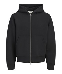 Jack & Jones Men's Zip-Up Hoodie JCOLEGACY Solid Black