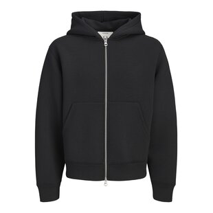 Jack & Jones Heren Hoodie Met Rits JCOLEGACY Effen Zwart