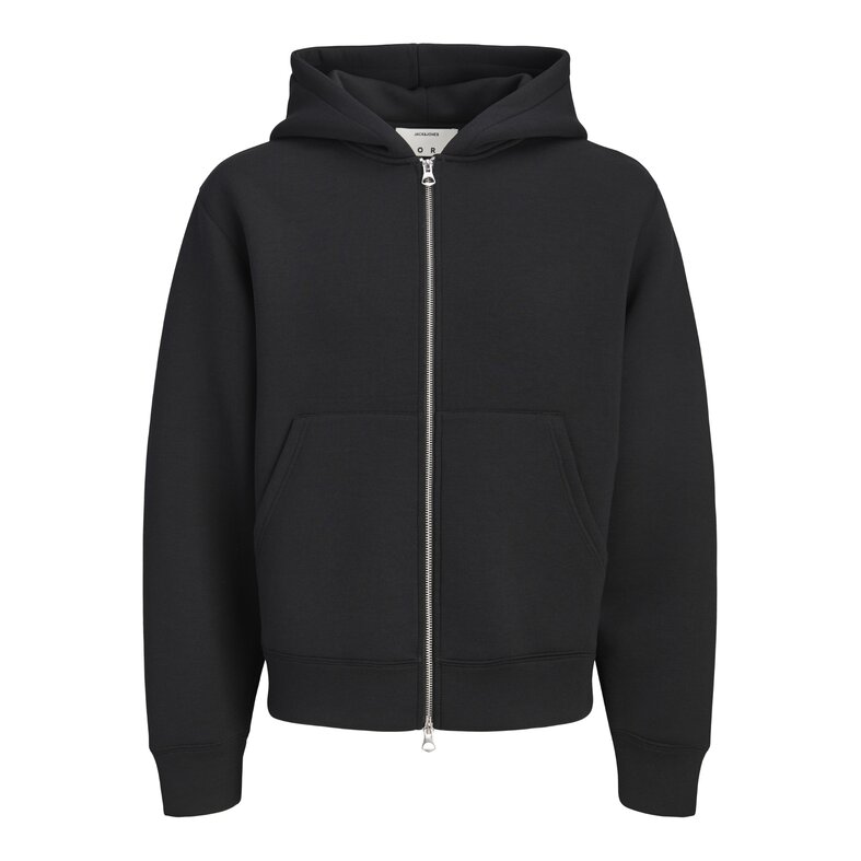 Jack & Jones Jack & Jones Heren Hoodie Met Rits JCOLEGACY Effen Zwart