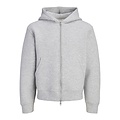 Jack & Jones Jack & Jones Heren Hoodie Met Rits JCOLEGACY Effen Grijs