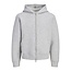 Jack & Jones Jack & Jones Heren Hoodie Met Rits JCOLEGACY Effen Grijs