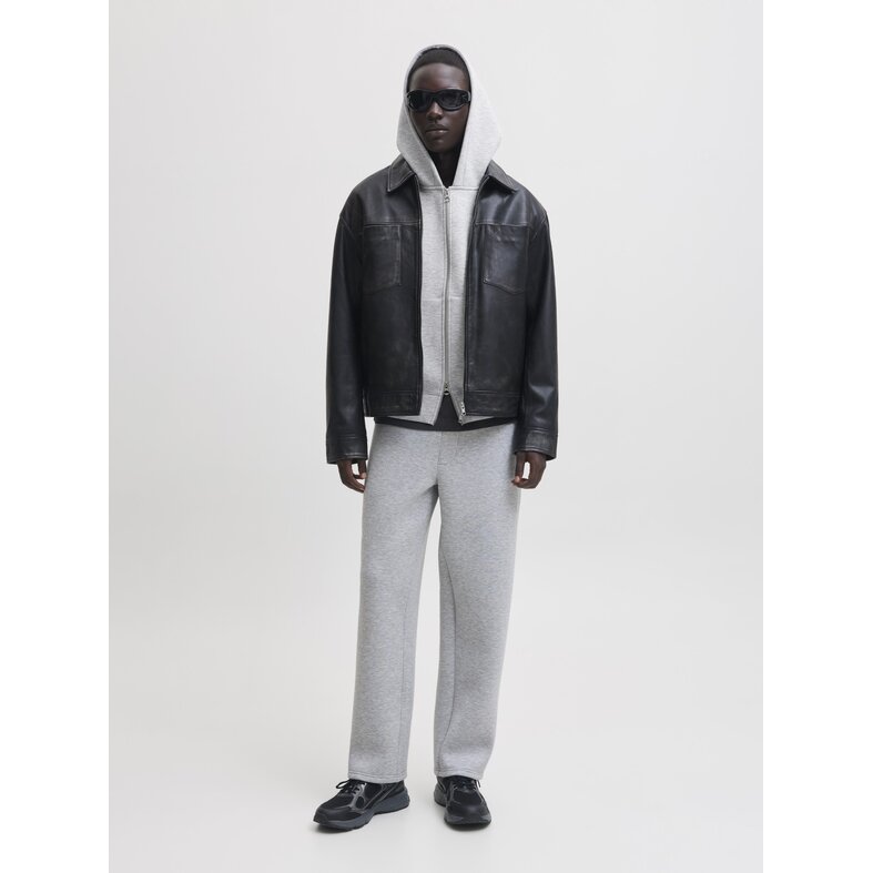 Jack & Jones Jack & Jones Heren Hoodie Met Rits JCOLEGACY Effen Grijs