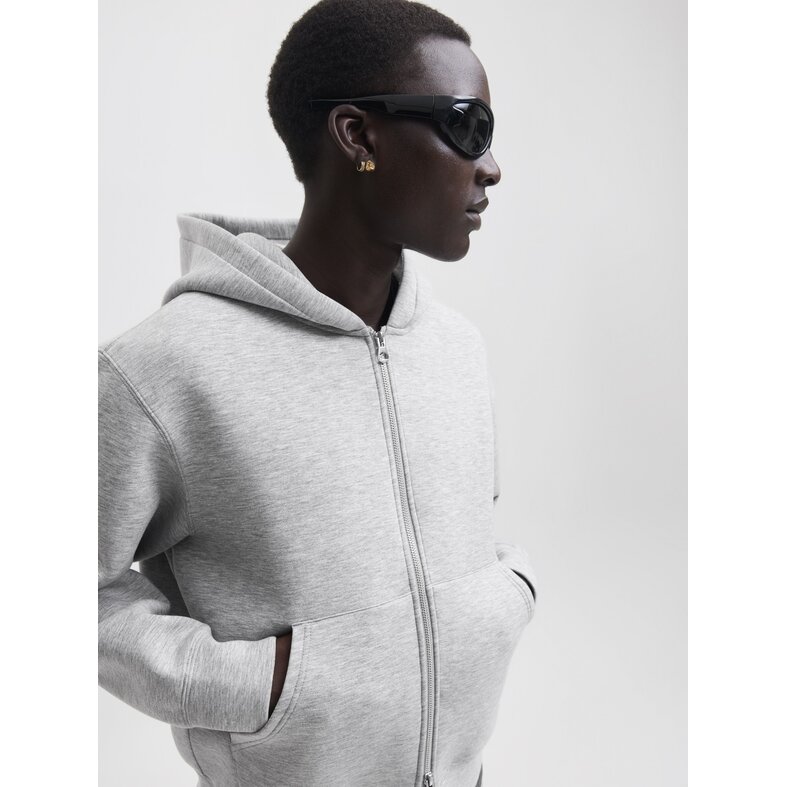 Jack & Jones Jack & Jones Heren Hoodie Met Rits JCOLEGACY Effen Grijs