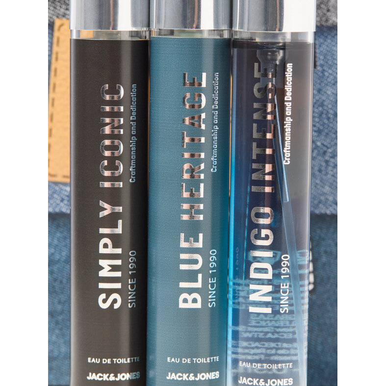 Jack & Jones Jack & Jones Heren Parfum JACDENIM Probeerpakket JACBLUE HERITAGE/JACSIMPLY ICONIC/JACINDIGO INTENSE 3x15 ml