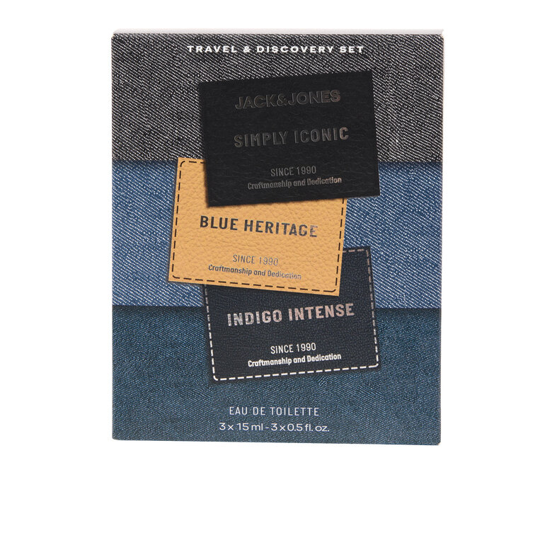 Jack & Jones Jack & Jones Heren Parfum JACDENIM Probeerpakket JACBLUE HERITAGE/JACSIMPLY ICONIC/JACINDIGO INTENSE 3x15 ml