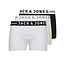 Jack & Jones Jack & Jones Heren Boxershorts SENSE Zwart/Grijs/Wit 3-Pack