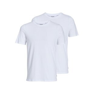 Jack & Jones Ondershirt Heren Ronde Hals Wit 2-Pack