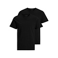 Jack & Jones Jack & Jones Heren Ondershirt JACBASIC Ronde Hals 2-Pack Effen Zwart