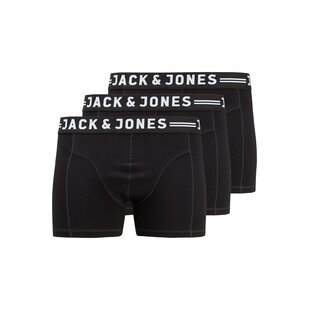 Jack & Jones Men's Plus Size Boxer Shorts Trunks JACSENSE 3-Pack Solids
